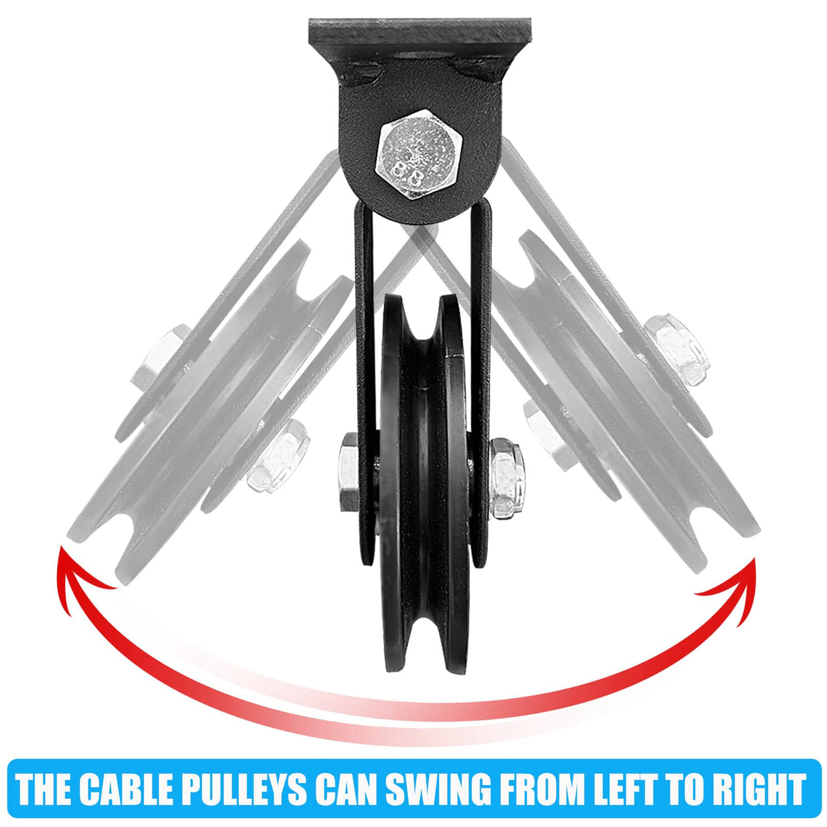 Upgraded Cable Pulley System Gym, LAT Pull Down Machine for Home Gym Equipment, Weight Pulley System for Cable Machine, LAT Pulley System Gym for Strength Training Power Cages, Power Racks (Style 3)