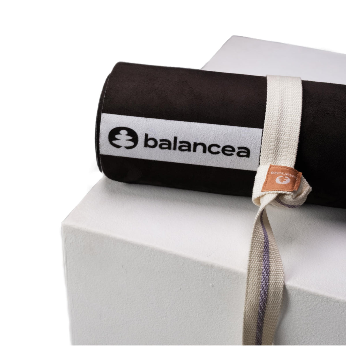 Yoga Mat With Strap 5mm Non Slip Suede & TPE - Moon Black Eco-Friendly Fitness & Exercise Mat for Home Gym, Pilates, Hot Yoga, and Meditation - Lightweight Durable 72 x 24 inch Workout Mat for Women, Men