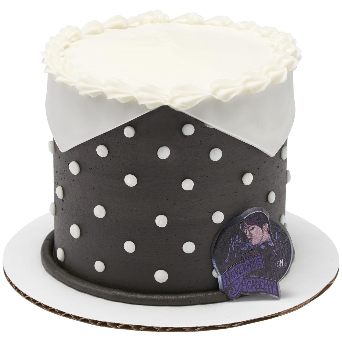 DecoPac Wednesday Outcasts Are In Cupcakes Rings, Nevermore Academy Cupcake Decorations, Food Safe Cupcake Toppers – 24 Pack