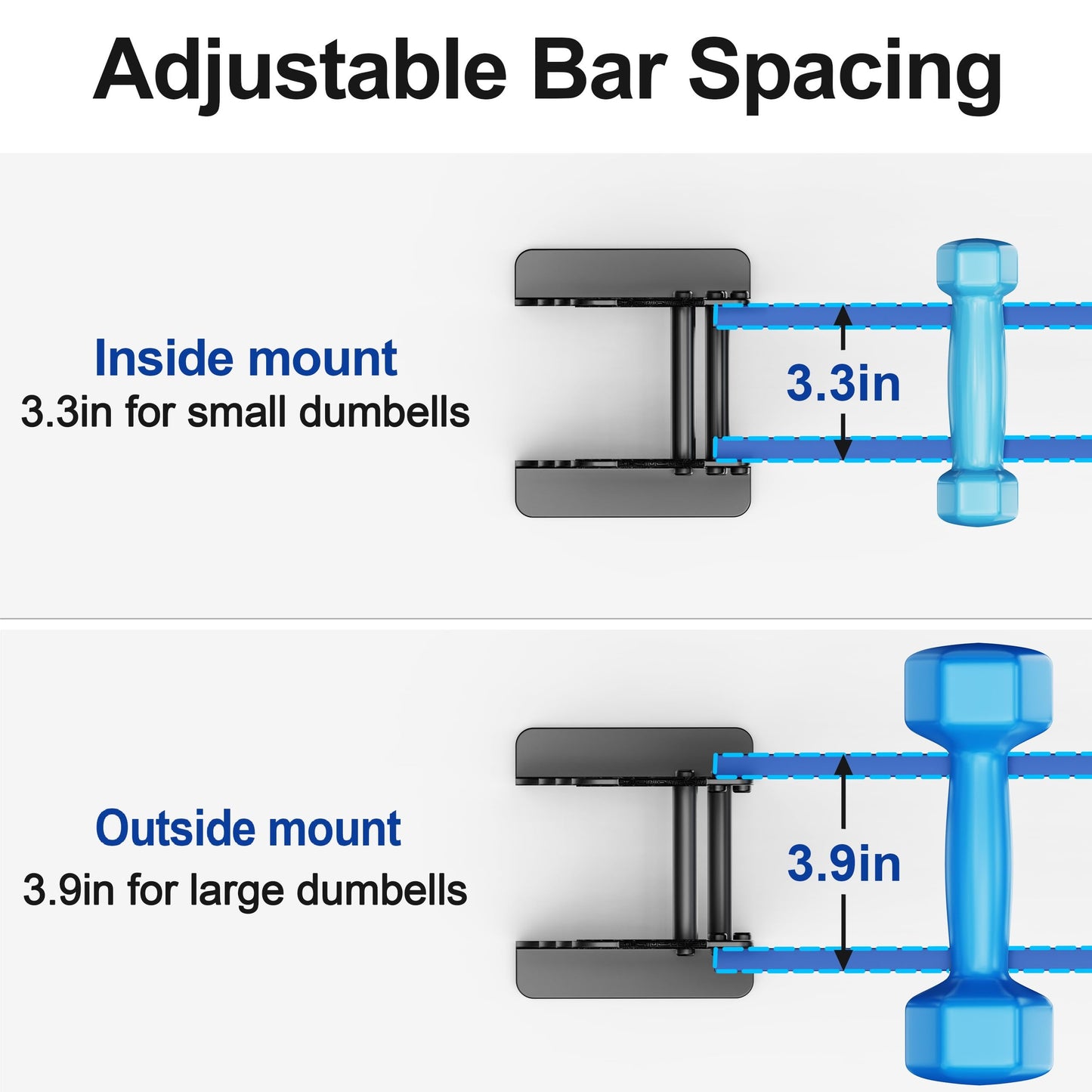 4-Tier Dumbbell Rack Stand for Home Gym: Rack Only Holder for Dumbbells, Free Weights, 400LB Capacity Heavy-Duty Compact Storage Organizer