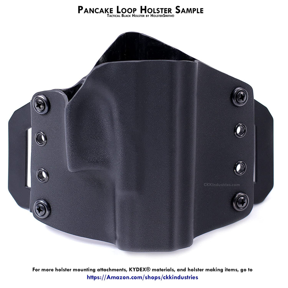 Holster Belt Loops - Pancake Design - Unbranded - (Fits 1.50 inch Belts) - (1 Pair) - for Holster Making & Hobby