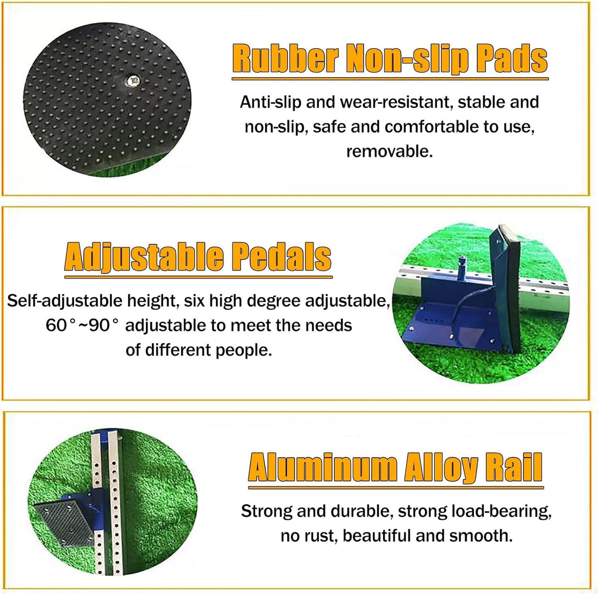 DNYSYSJ Starting Block - Multi-Function Athletics Track Starting Block 6 Adjustable Pedal Angle Sprinter Starting Block