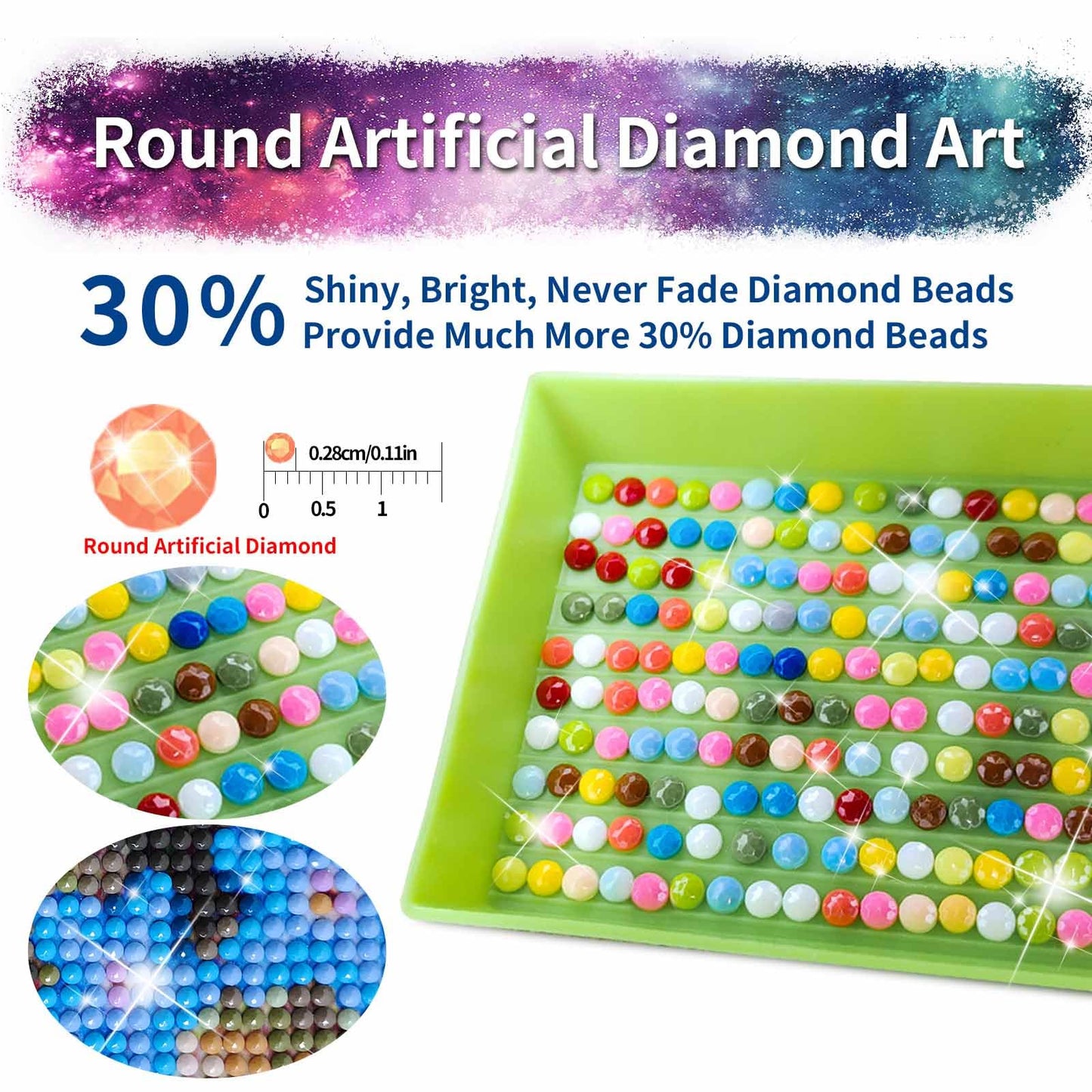 YALKIN 5D Diamond Painting Kits for Adults, Four Seasons Diamond Art Kits Full Drill Diamond Painting Kit for Adult Beginners, DIY Crystal Picture Art for Home Wall Decor 40x70cm/15.7x27.6in