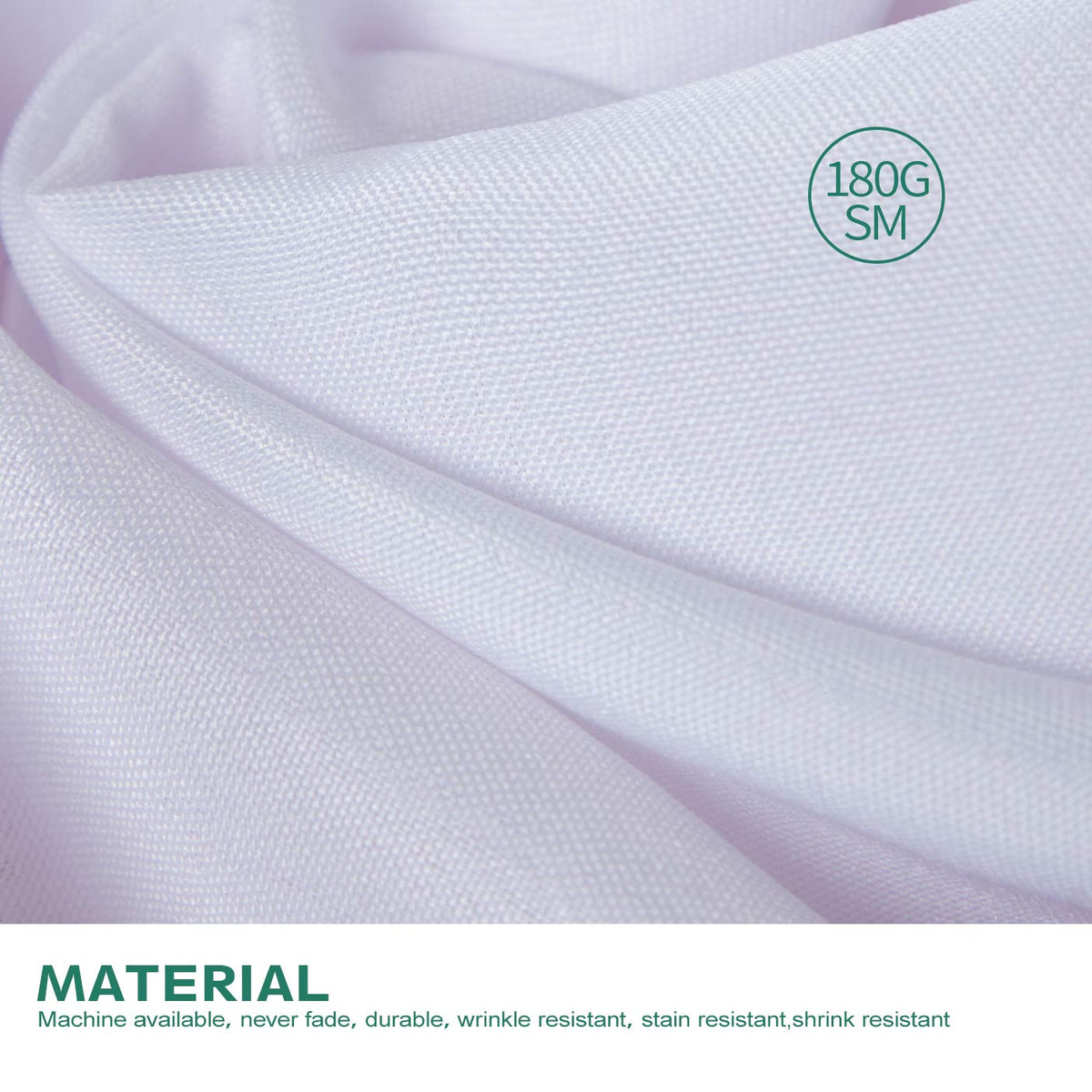 Surmente 2 Pack White Table Skirt, 14ft Polyester Tablecloth for Weddings, Banquets, or Restaurants