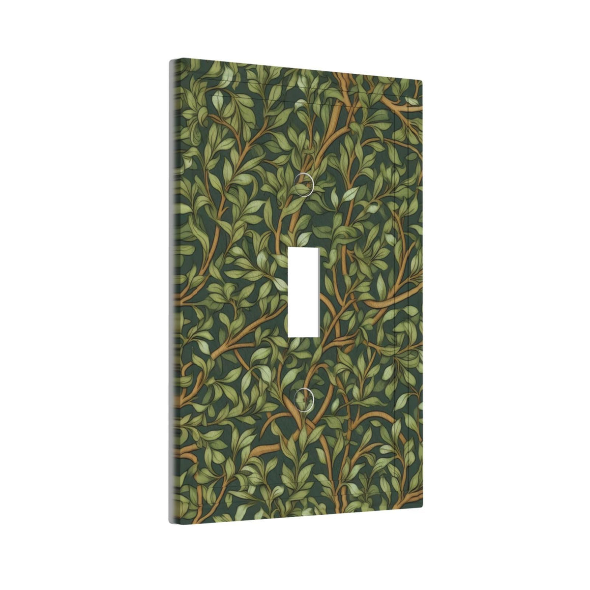 Azjincos Decorative Art Light Switch Covers Morris Leaves Single Toggle Wall Plate Decorative Switchcover Electrical Switchplate