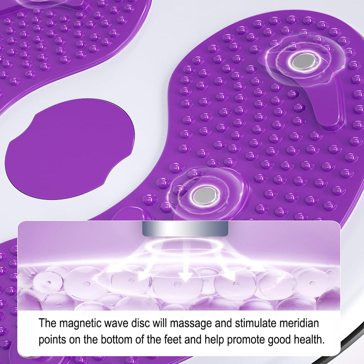 Ab Twist Waist Disc Board,Waist Twister for Women Belly Fat with Handles,Waist Slimming Balance Rotating Disc with Massage Foot Sole for Slimming Waist Arms Hips and Thighs (Purple)