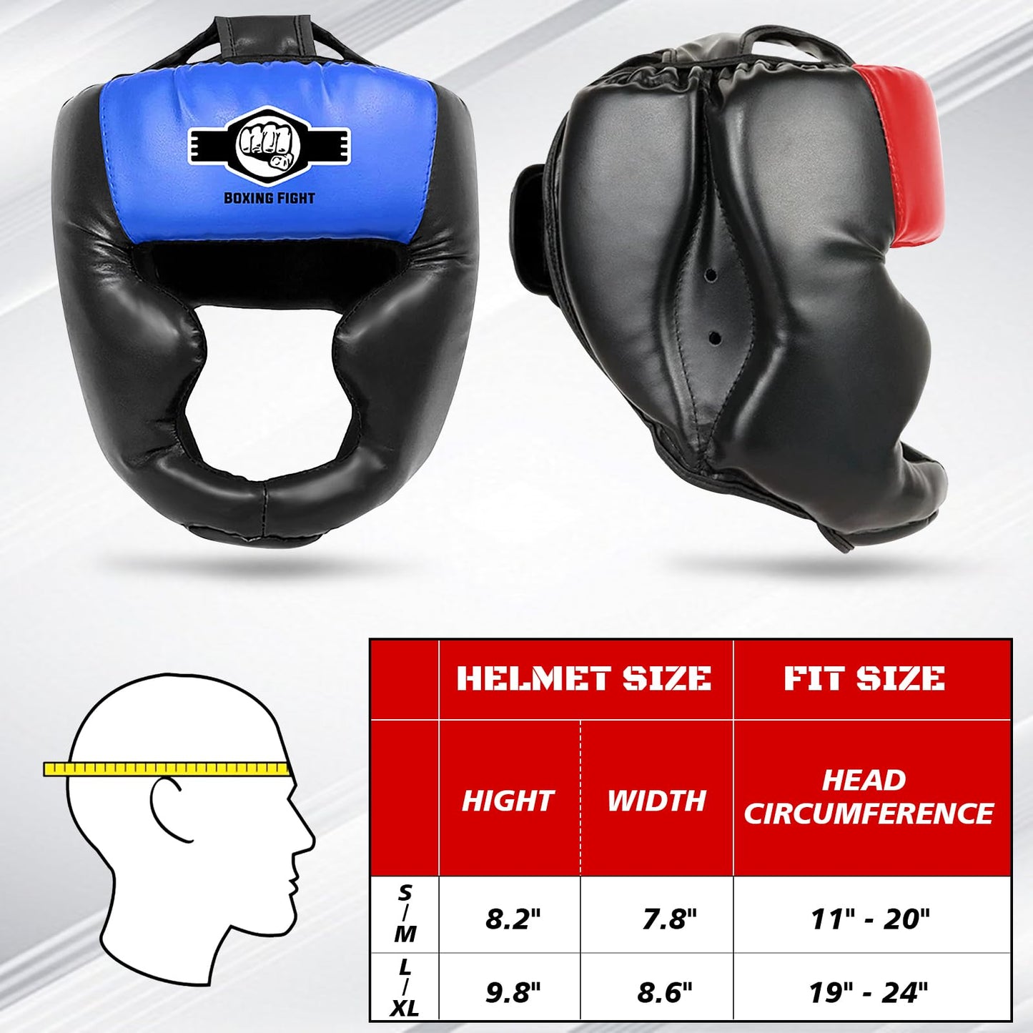 YORWHIN Boxing Headgear for Kids, Boxing Head Gear Training Sparring Safety Head Guard with Gloves, Protective Gear for MMA, Kickboxing, Muay Thai