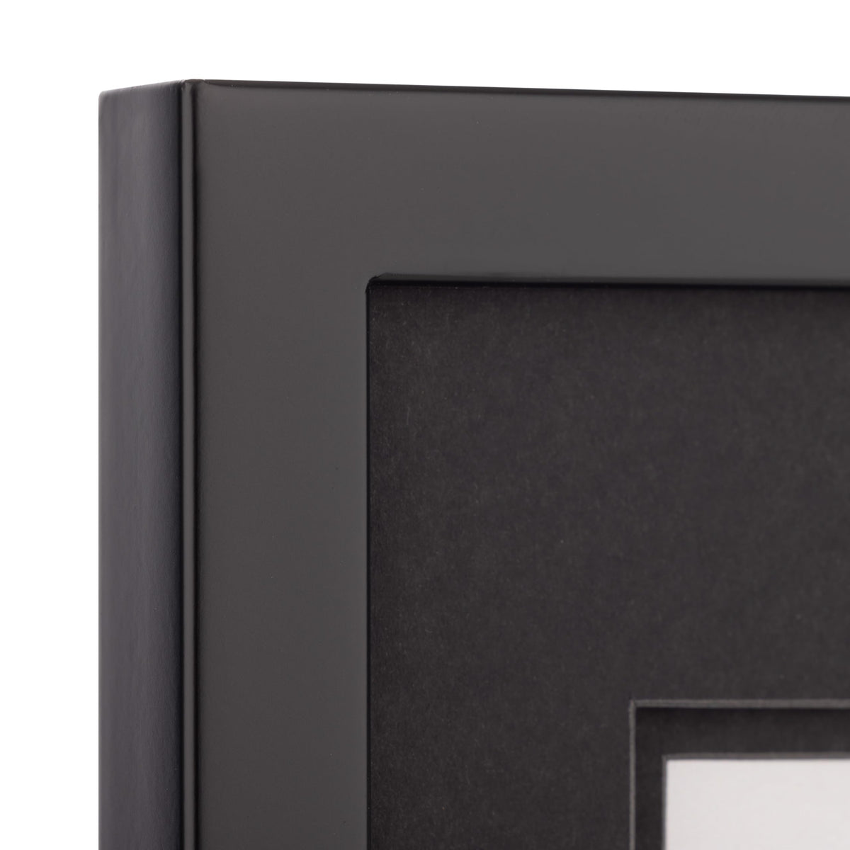 Gallery Solutions - Black Wood Wall Frame 11"x14" - Premium Quality - Rectangular Wall Mount - Classic Design for 8"x10" Photos - Ready-to-Hang - Enhance Your Home or Office Décor with this Elegant Frame - Ideal for Showcasing Memories
