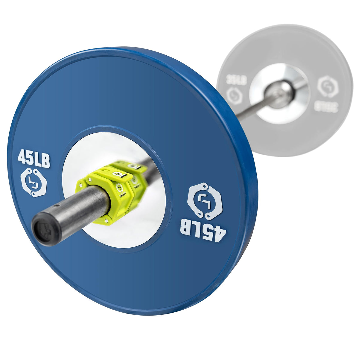 Lock-Jaw Barbell Collars Sport Olympic Barbell Clamps 2 Pcs – Heavy Duty Bar Clamps for 2” & 50mm Olympic Bars – Secure Weight Bar Clamps for Strength Training & Home Gym Accessories – Green