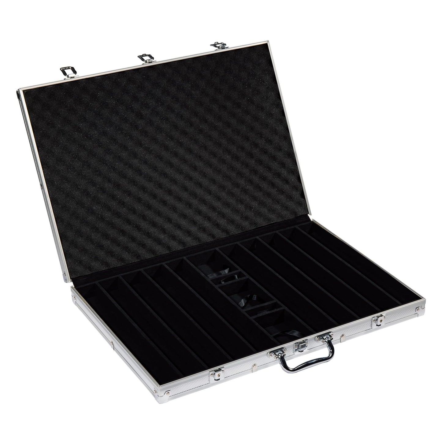 Playzaic 1000-piece Aluminum Poker Knights Poker Chip Case - 13.5-gram Heavy Clay Composite Set - Casino Chips for Texas Holdem, Blackjack - Betting Game Accessories