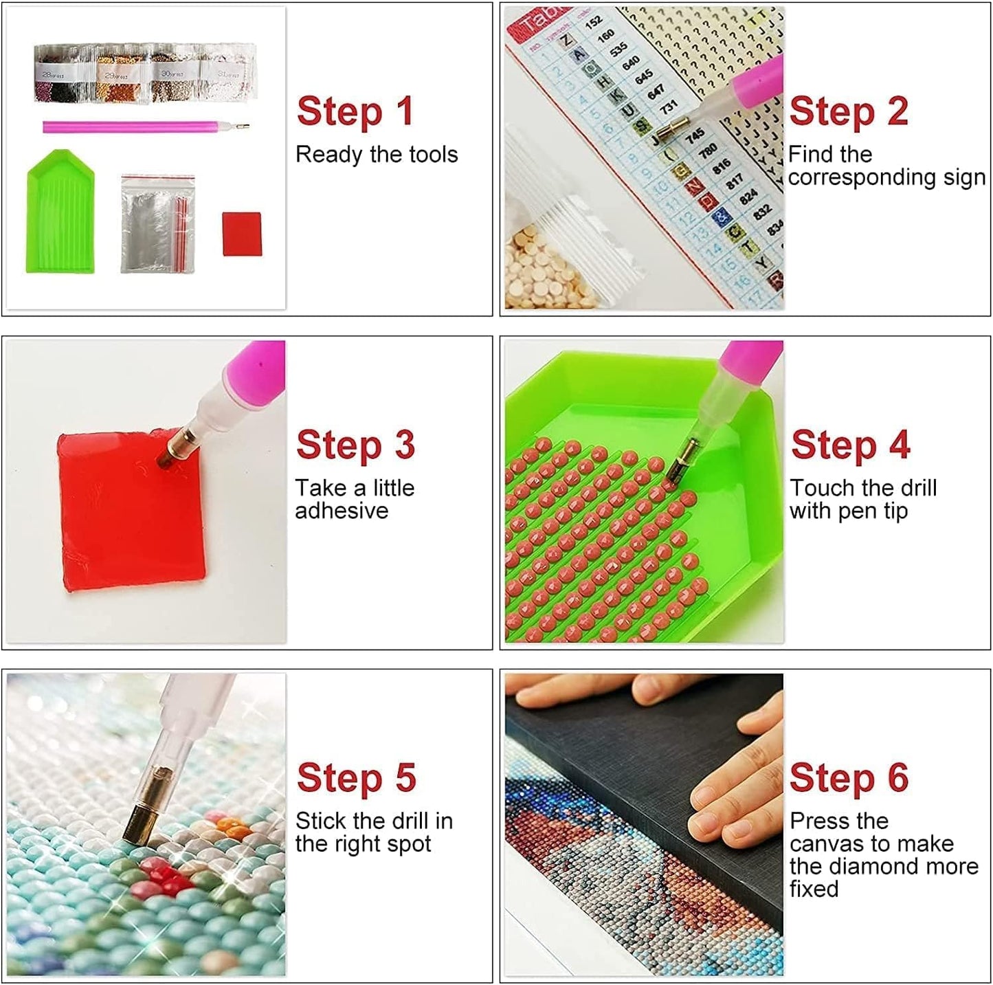 Diamond Art Kits for Adults Beginner, 4 Pack Fashion Leopard DIY Diamond Painting Kits 5D Diamond Dots Gem Art Crafts with Tools,Round Full Drill Funny Crafts for Home Wall Decor&Gift-12X16 inch