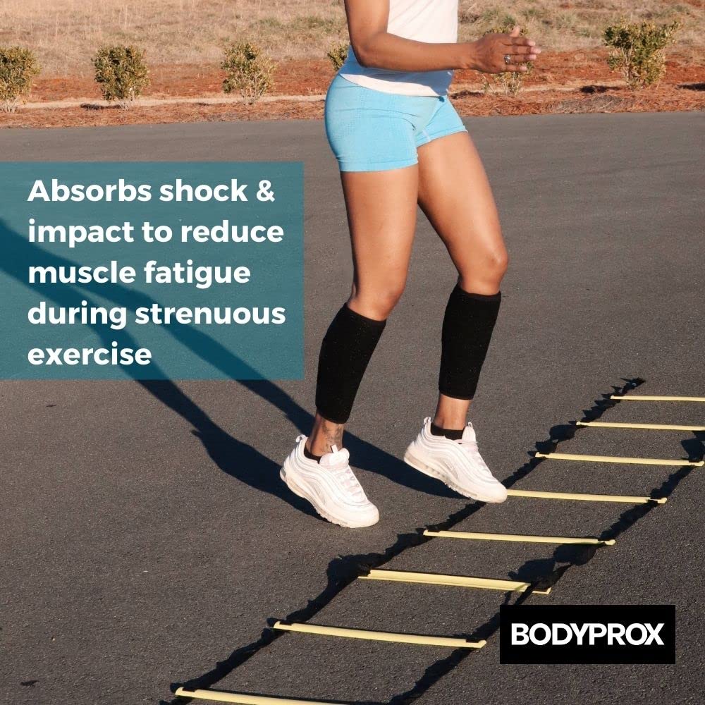 Bodyprox Calf Support Brace 1 Pack, Adjustable Shin Splint Compression Calf Wrap