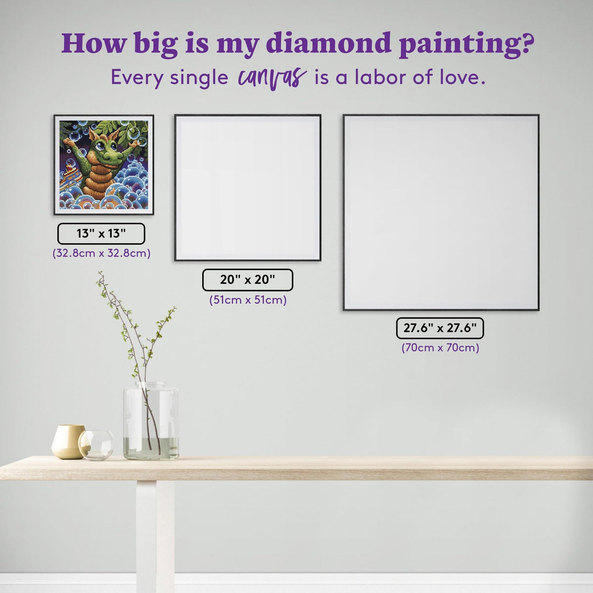 DIAMOND ART CLUB Bubbles - Spangler Diamond Painting Kit, Fun DIY Crafts for Adults, Round Diamond Art Canvas, 13" x 13" (32.8 cm x 32.8 cm)