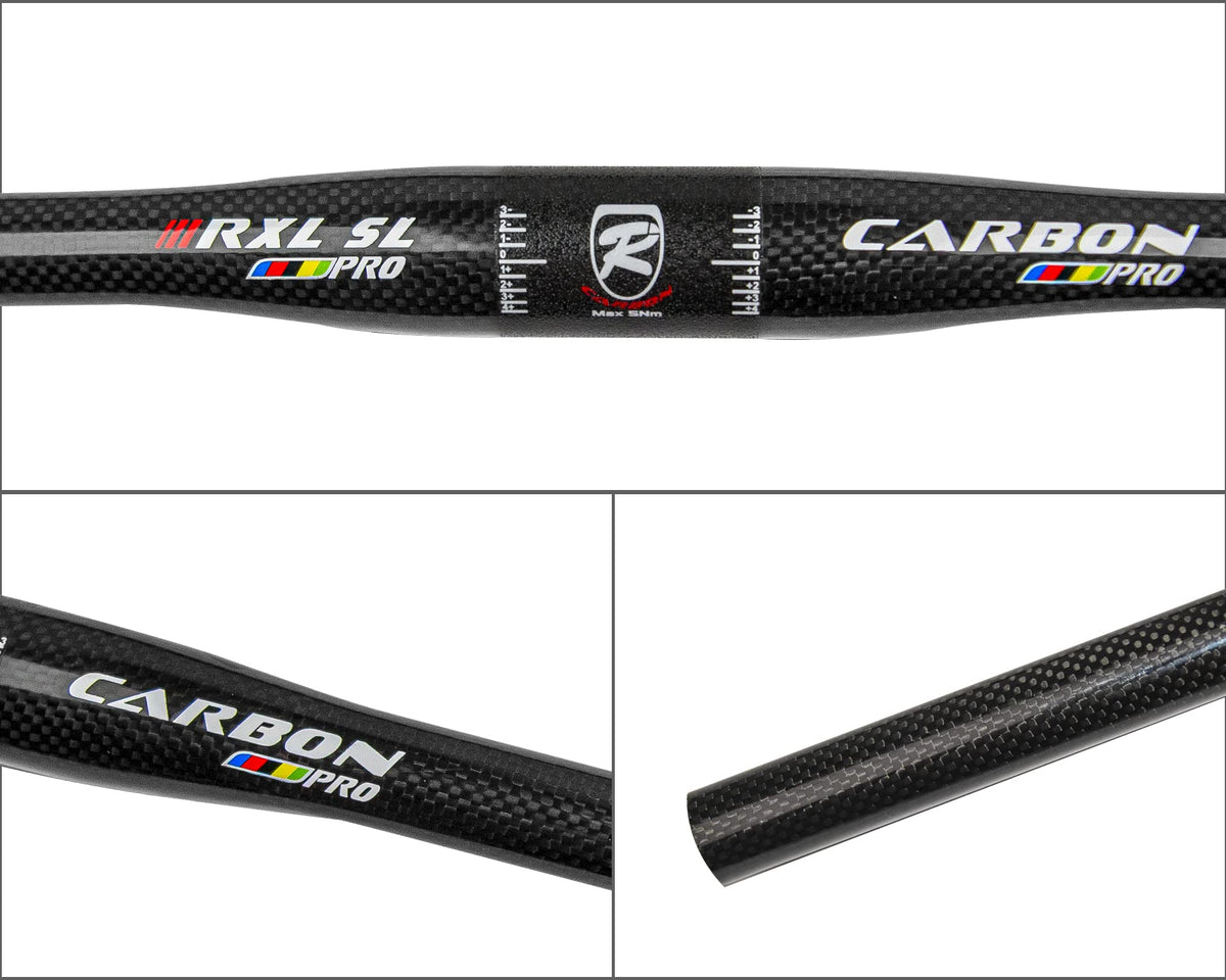 31.8 Handlebar, Mountain Bike Handlebars, Carbon MTB Handlebars, 3K Glossy Flat Handlebar Straight Mountain Bike Bars, Lightweight Wide Carbon MTB Bars For MTB Downhill Scooter City Bike