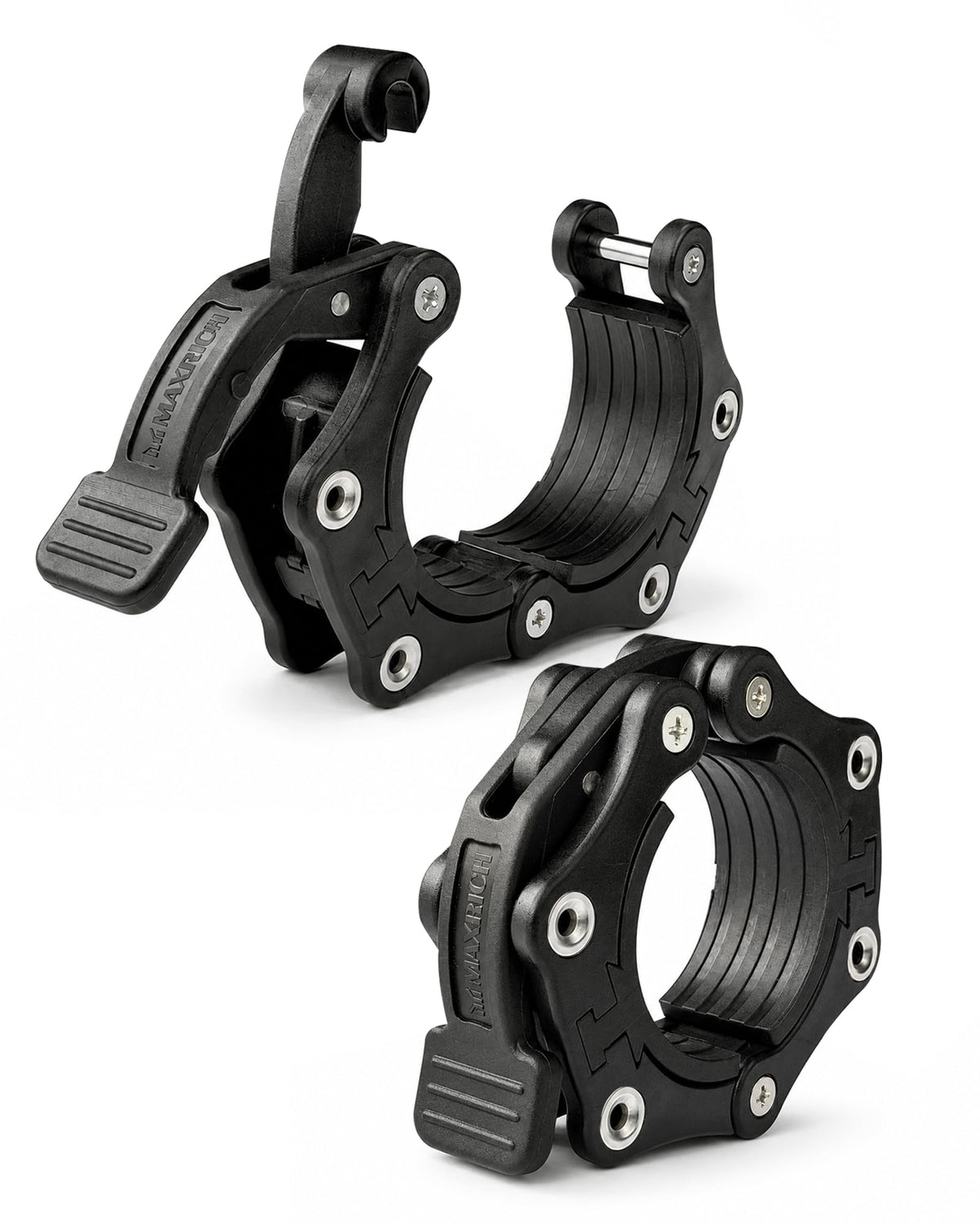 Maxrich 2-Inch Magnetic Barbell Clamps, Quick Release Olympic Collars with 2.5cm Ultra-Thin Design for 1.9-2" Bars & Home Gym