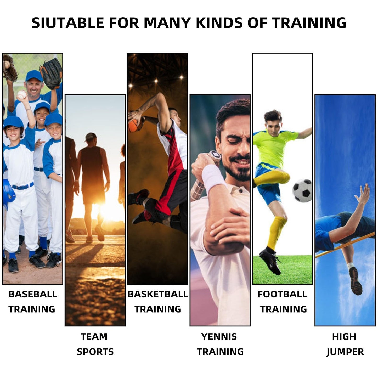 OYINDIZ Speed Training Equipment, Resistance Bungee Band Multi-Sport Exercise Set Improve Focus Explosive Agility Power Strength Vertical Jumping Basketball Tennis Football Volleyball