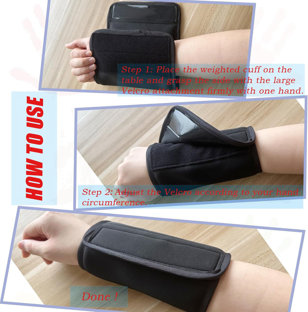 Okueejur Wrist Weights for Tremors Hand Weighted Utensils for Hand Tremors Perfect Writing Weights & Hand Strengthening Tools for Parkinson’s Essential Tremors Patients (1)