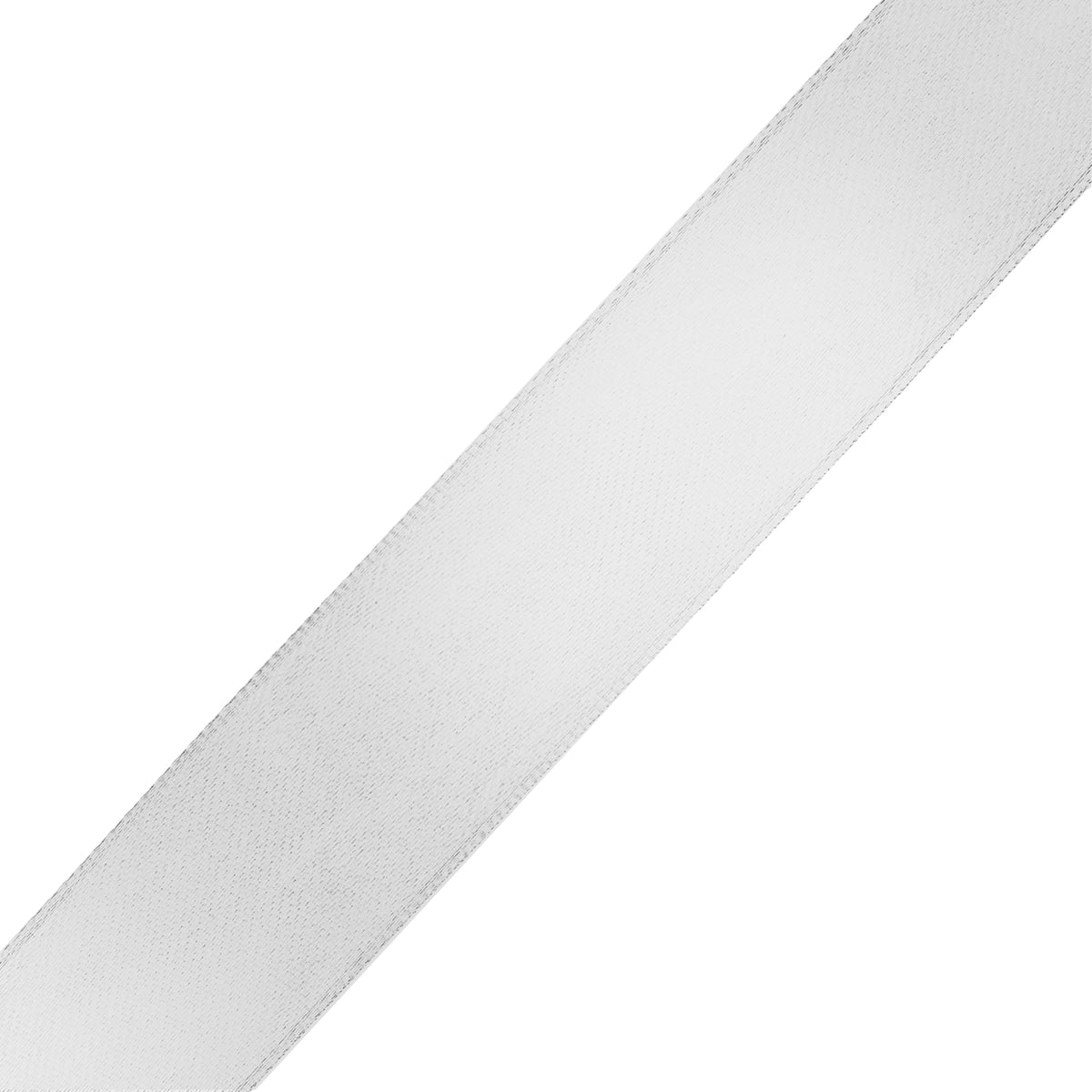 Mandala Crafts Silver Satin Ribbon for Crafts - 50 Yards 1 1/2 Inch Wide Fabric Ribbons for Gift Wrapping, Flower Bouquets, and Wedding Party Décor
