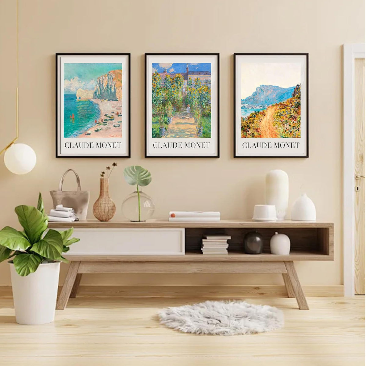 GOUOYANA Diamond Art Kits for Adults - 3 piece, Full Drill Landscape Diamond Painting Kits for Beginners, DIY Full Rhinestone 5D Diamond dots (Gemstone Craft), Home Wall Decoration (12x16 inch)