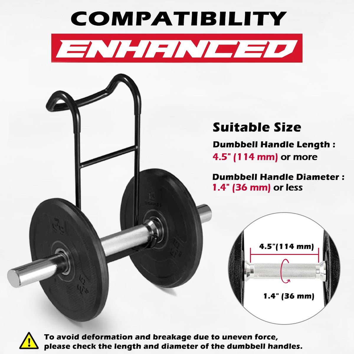 Upgraded 2-Pack Dumbbell Spotter Hooks, 250 lbs Load Capacity Heavy Duty Dumbbell Hooks for Bench Press, Chest & Shoulder Workouts with Wrist Straps