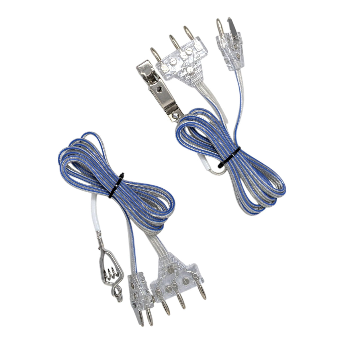 Fencing Club Fencing Foil/Saber Body Cord, Elite Series Bodywire, 2 Prong Cord, Clear Wire, Competition Approved (2 Pack)