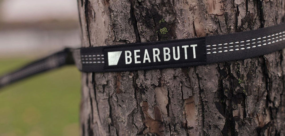 Bear Butt Kodiak Hammock Straps For Trees - 20 Feet Long Hammock Tree Straps - 40 Combined Loops - Holds 1000 Pounds - Camping Hammock Straps - Hammock Tree Straps With Carabiner - Hammock Accessories