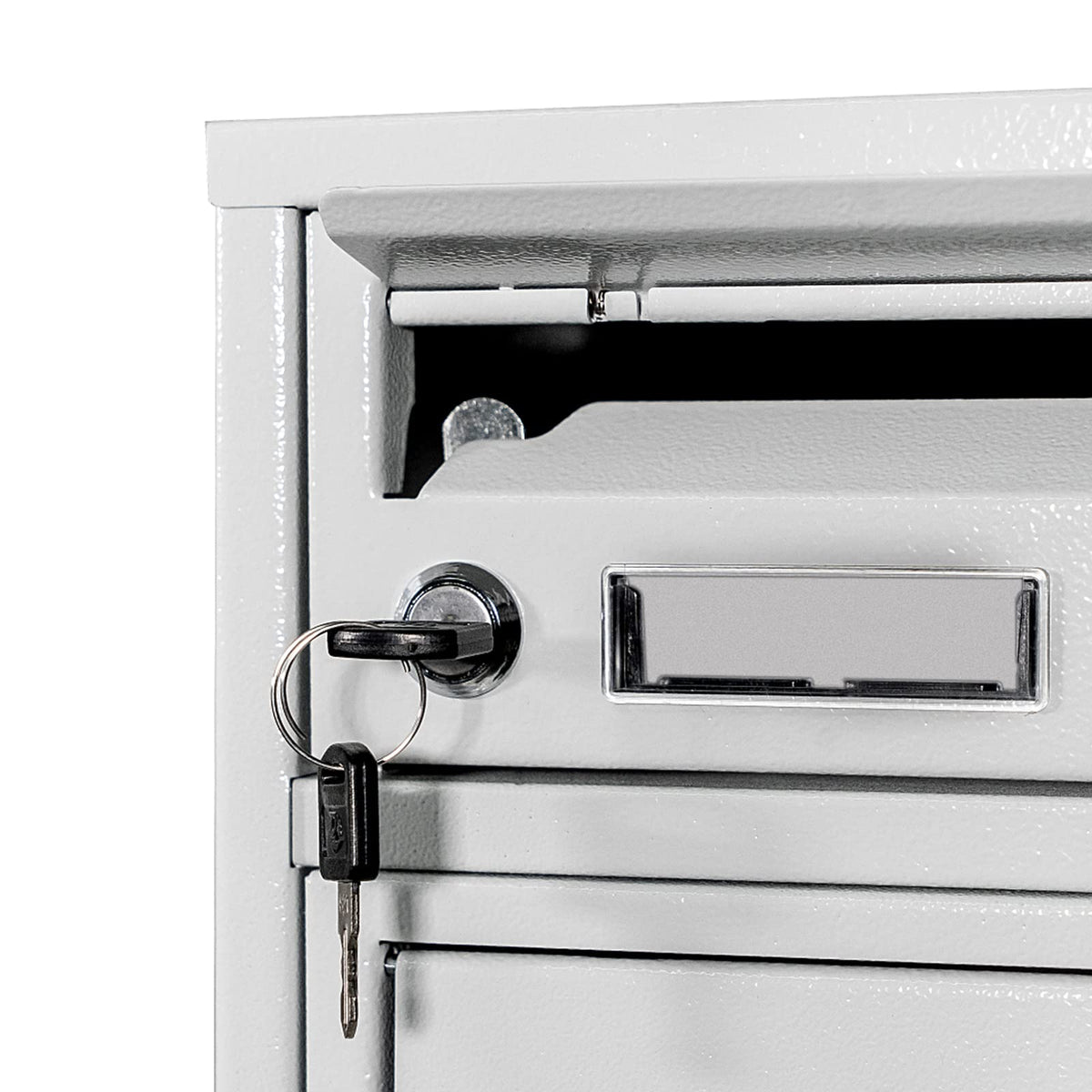 goldenwarm 6 Pack Cam Locks Keyed Alike Cabinet Lock File Locks 1-1/8'' Toolbox Lock with Keys Mailbox Lock, Fits on 1'' Board Thickness, Zinc Alloy with Satin Nickel Finish