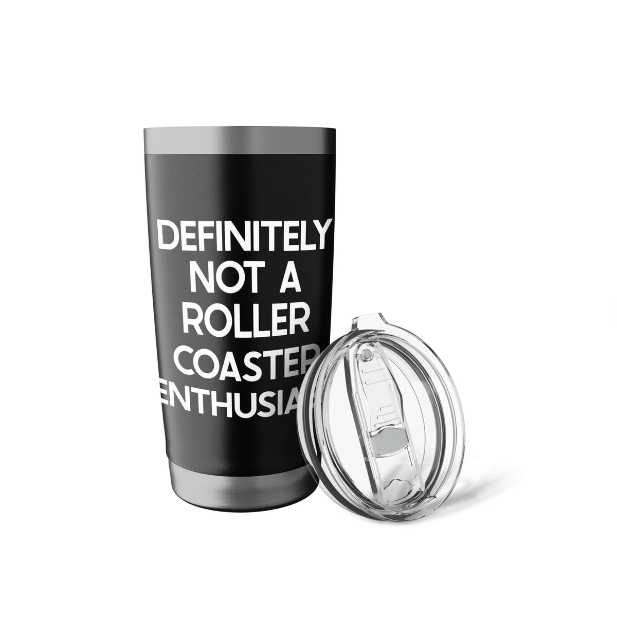 Roller Coaster Enthusiast Saying Tshirt Funny Ironic Humor Stainless Steel Insulated Tumbler