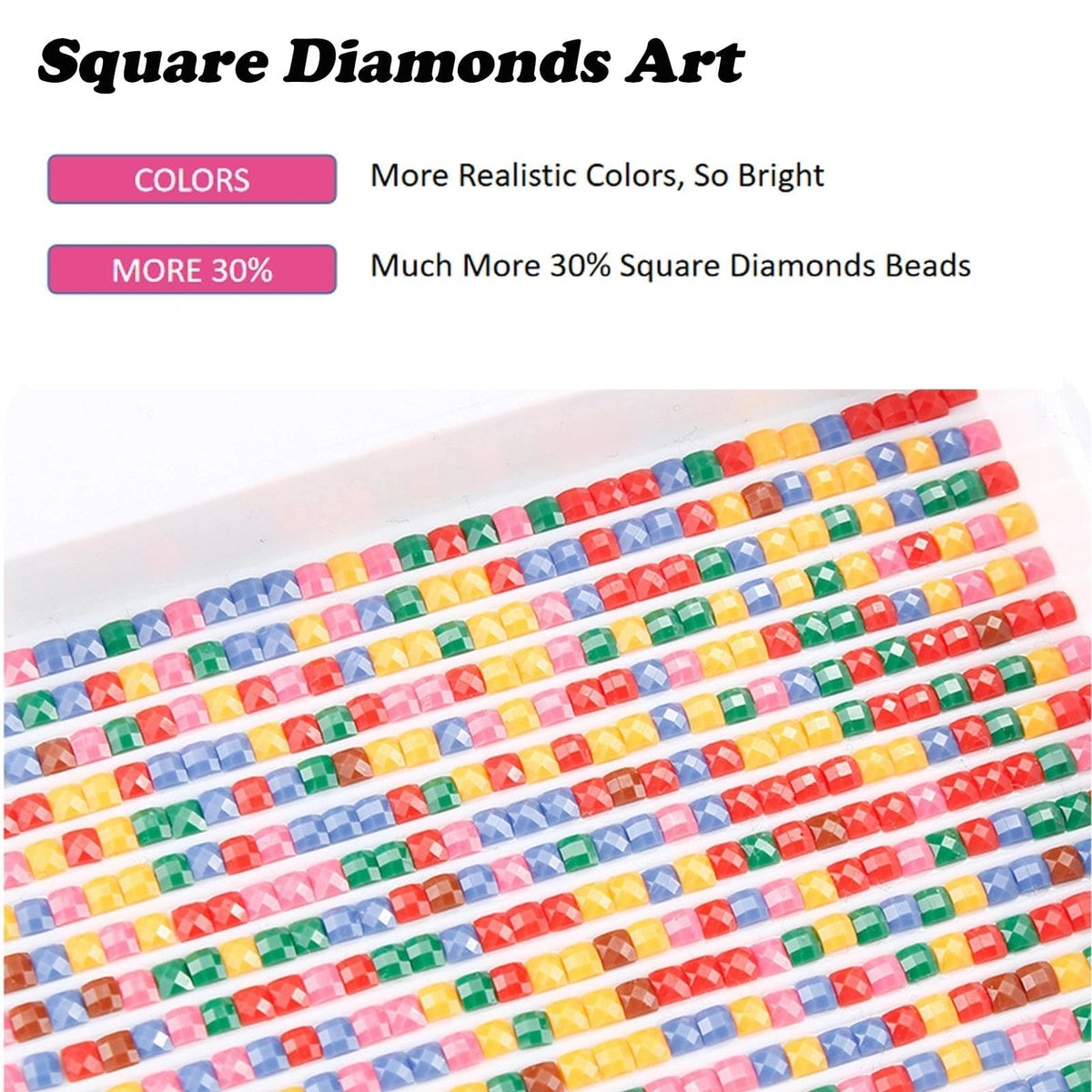 YALKIN Square 5D Diamond Painting Kits for Adults, Large Diamond Art Kits Full Drill Diamond Painting Kit for Adult Beginners, DIY Crystal Picture Art for Home Wall Decor 40 x 70cm/15.7 x 27.6in