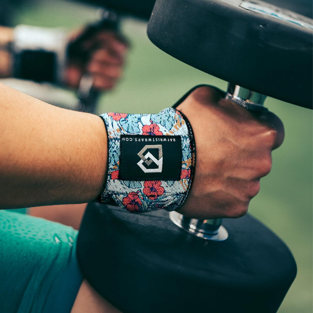 Bay Wrist Wraps Weightlifting Workout Wrist Brace - Adjustable, One Size Fits All - Comfort Wrist Wraps for Weightlifting with Thumb Loop, Lifting Wrist Straps in Orange Camo - 18-inch Wrist Wrap