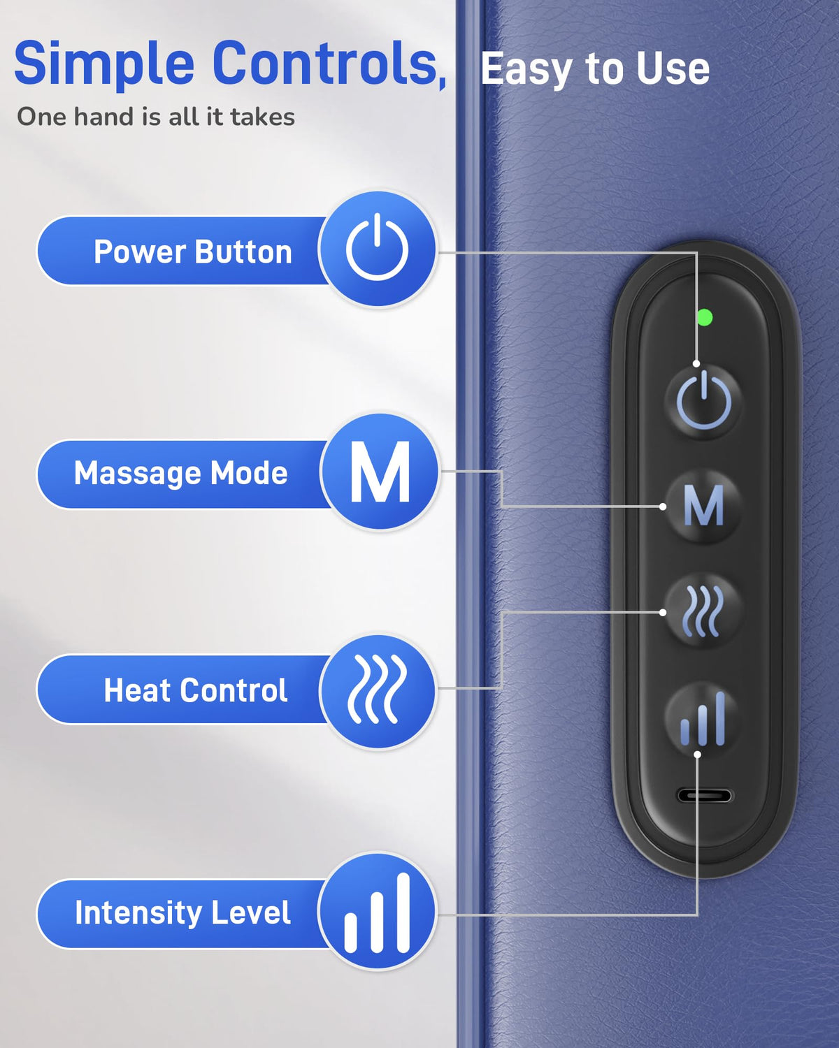 Musugy Neck Massager with Heat : Cordless Neck and Shoulder Massager for Pain Relief Deep Tissue - 3 Modes, 2 Intensity & 2 Heat, Daily Comfort for Desk Workers, At-Home Use, Women, Men