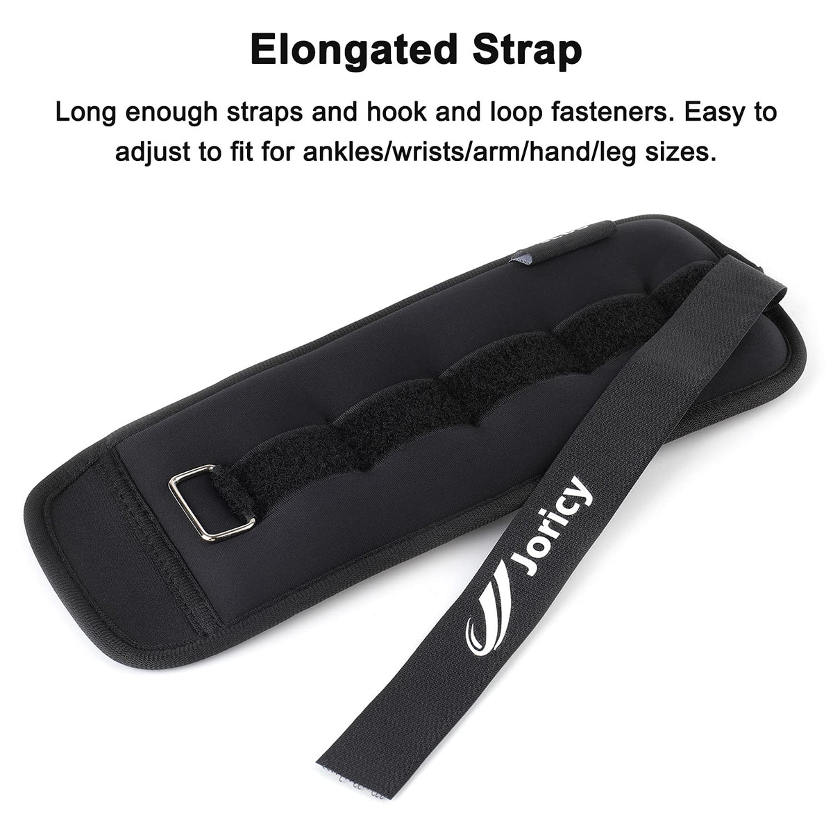 Ankle Weights, Wrist Leg Arm Weights for Women Men Kids with Adjustable Straps, A Pair of 10LBS(5LB Each Weight) Strength Training Weighted for Jogging, Running, Walking, Fitness, Black