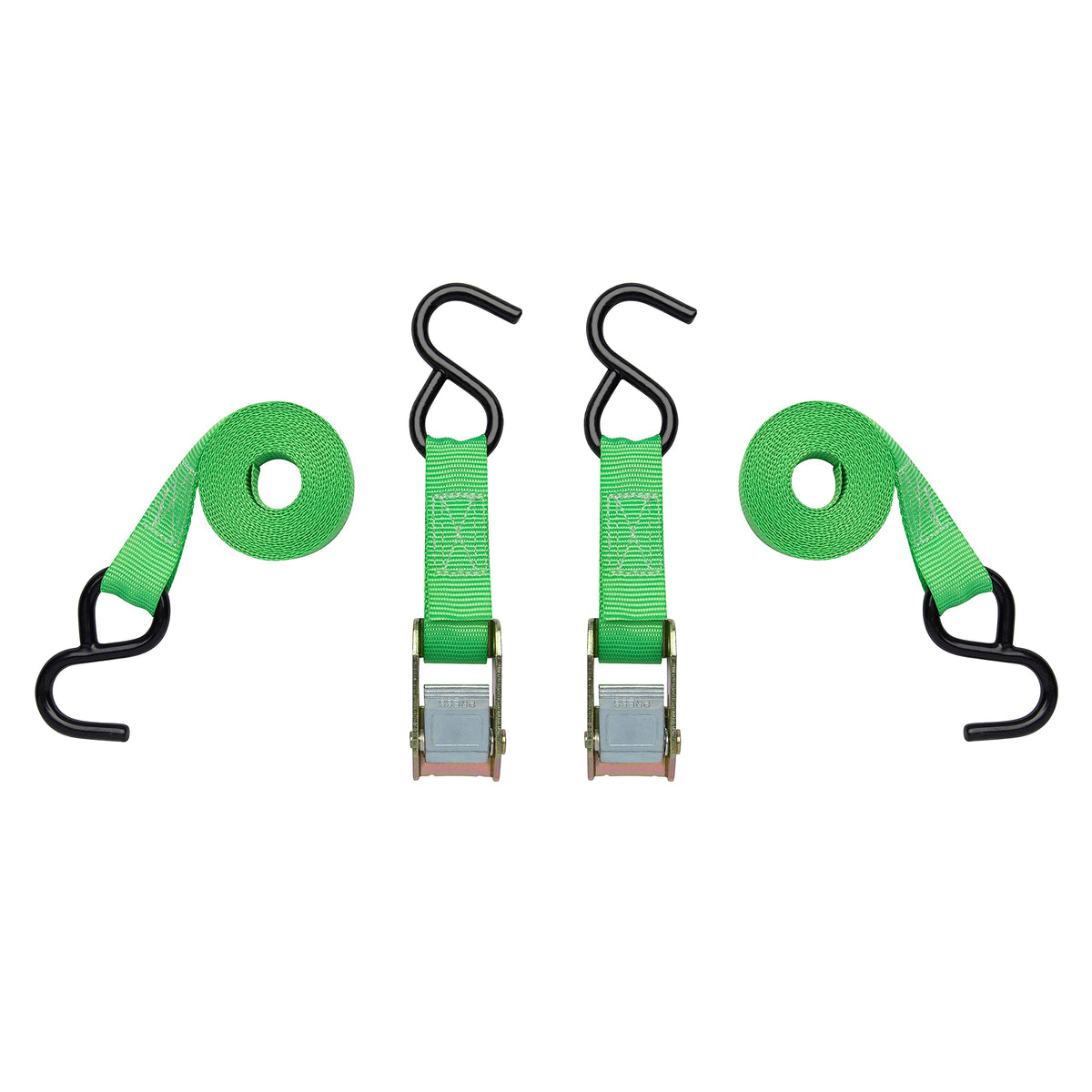 SmartStraps 6’ Cambuckle Tie Down, 2 Pack — Standard Duty Tie-Down Ratchet Straps — 1,200lb Break Strength, 400lb Safe Work Load — Ideal for Tying Down Dirt Bikes, ATVs and Mowers