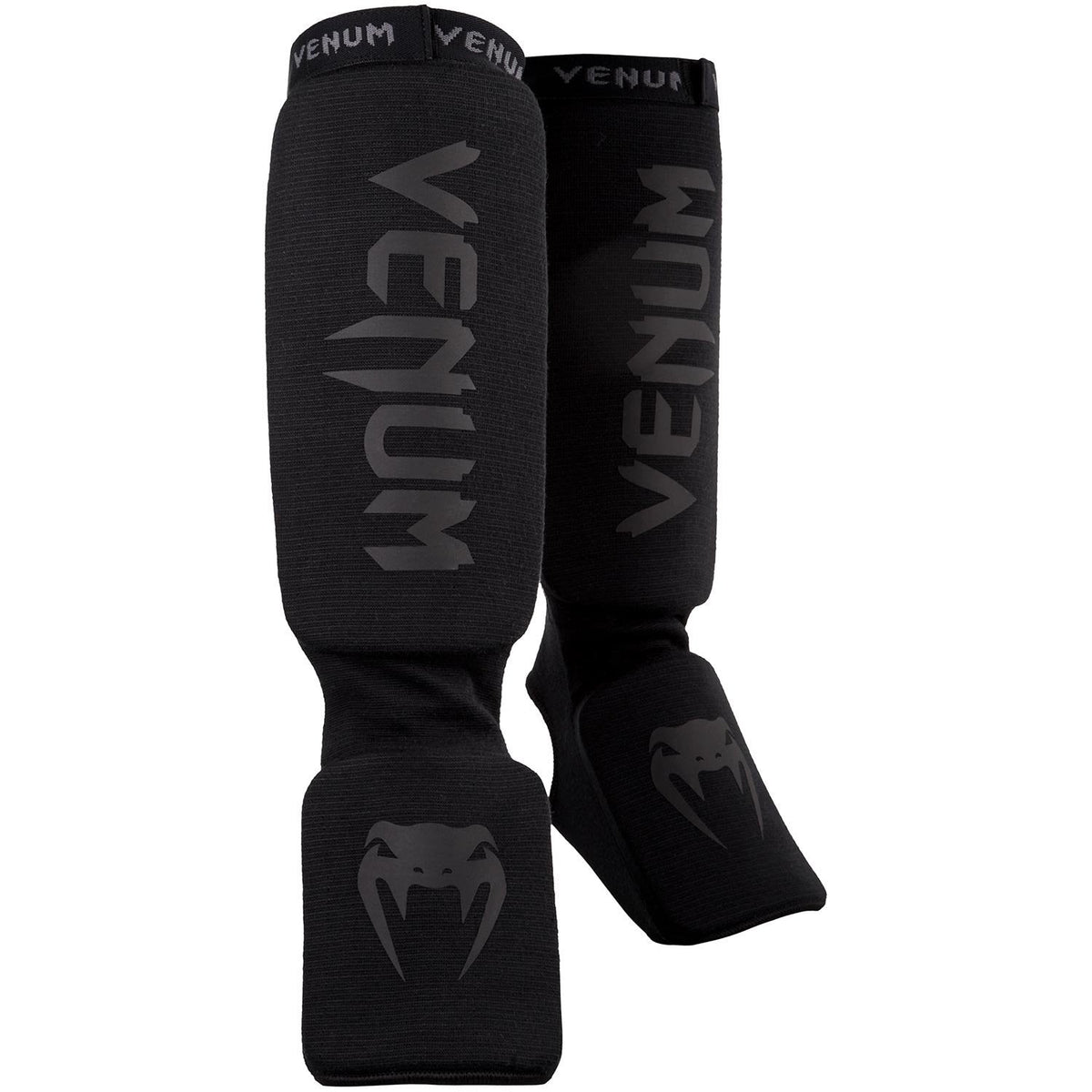 Venum Kontact Shin Guards - Black/Black - L