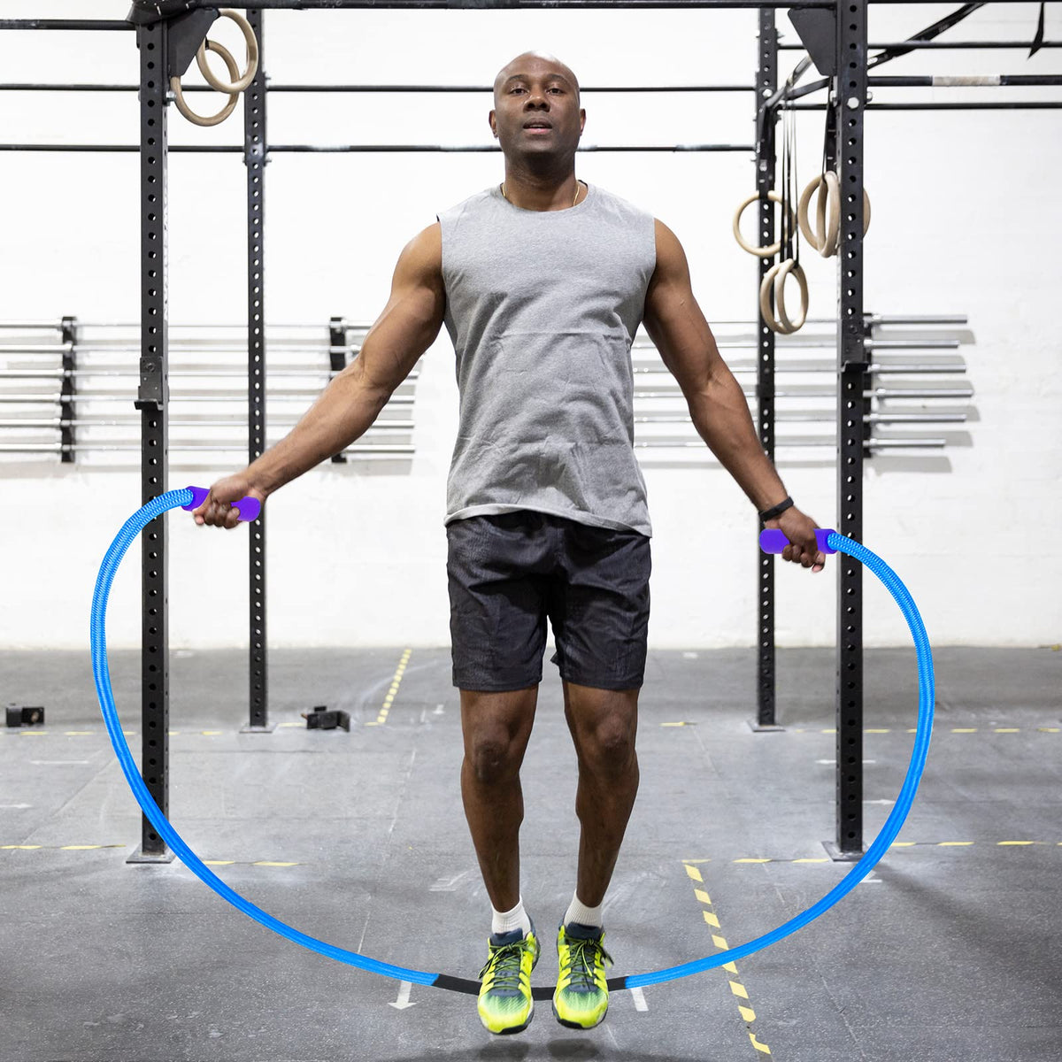 Weighted Jump Ropes with 360 Degree Rotation Handle.1 Inch 2.7LB Heavy Jump Rope for men and women,jump ropes for fitness