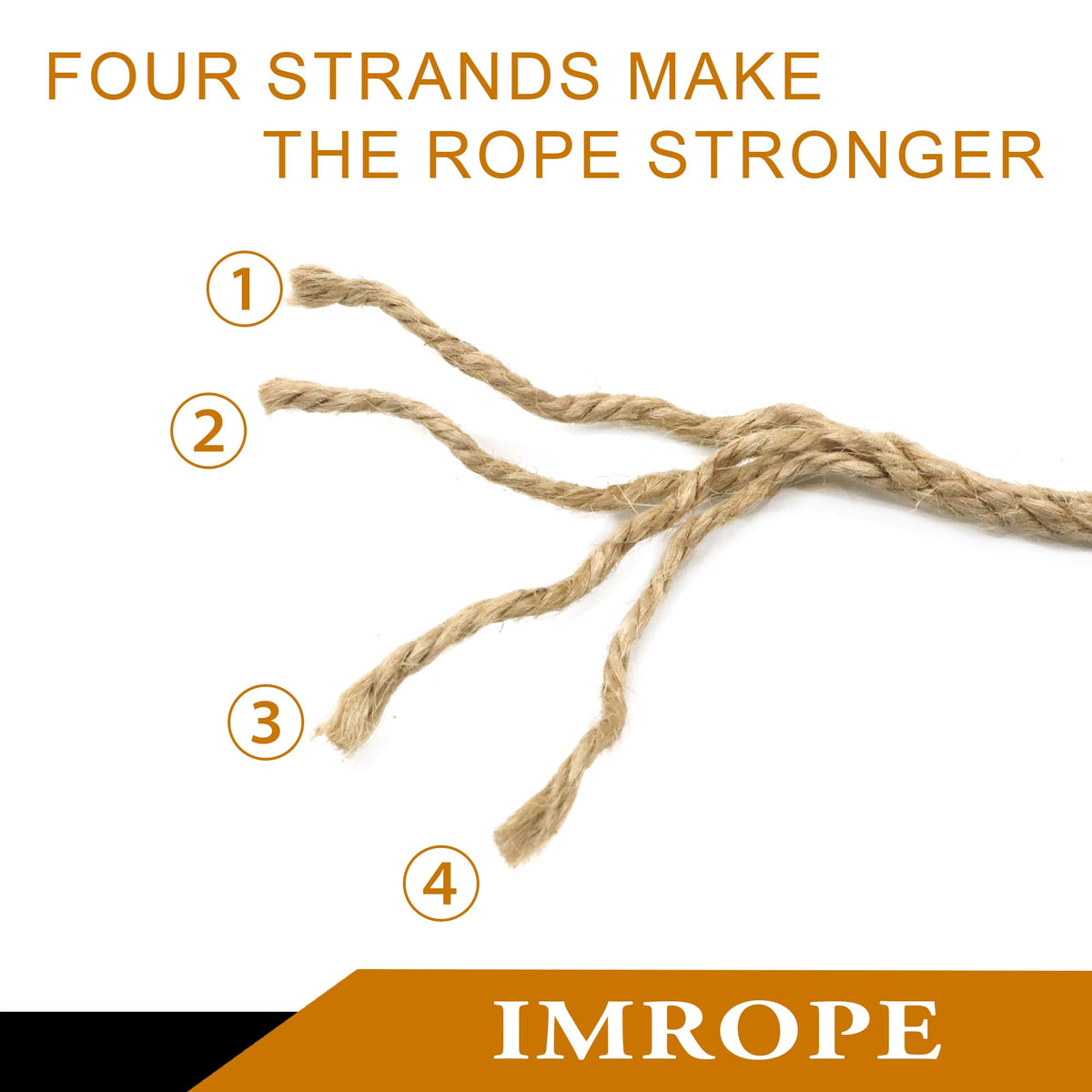 IMROPE 5mm x 300 Feet Natural Jute Rope, Twine for Gardening Tomato Climbing Plant Tie Floristry Crafts Gift Wrapping Packing Decor