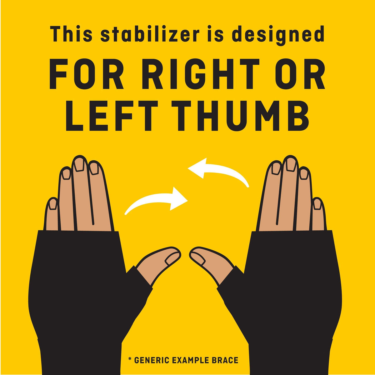 Futuro Deluxe Thumb Stabilizer, Left or Right Hand, Small/Medium Size, Adjustable, Stabilizes and Supports Sore, Weak or Injured Thumb, Soft and Breathable Materials Enhance Comfort, 1 Piece