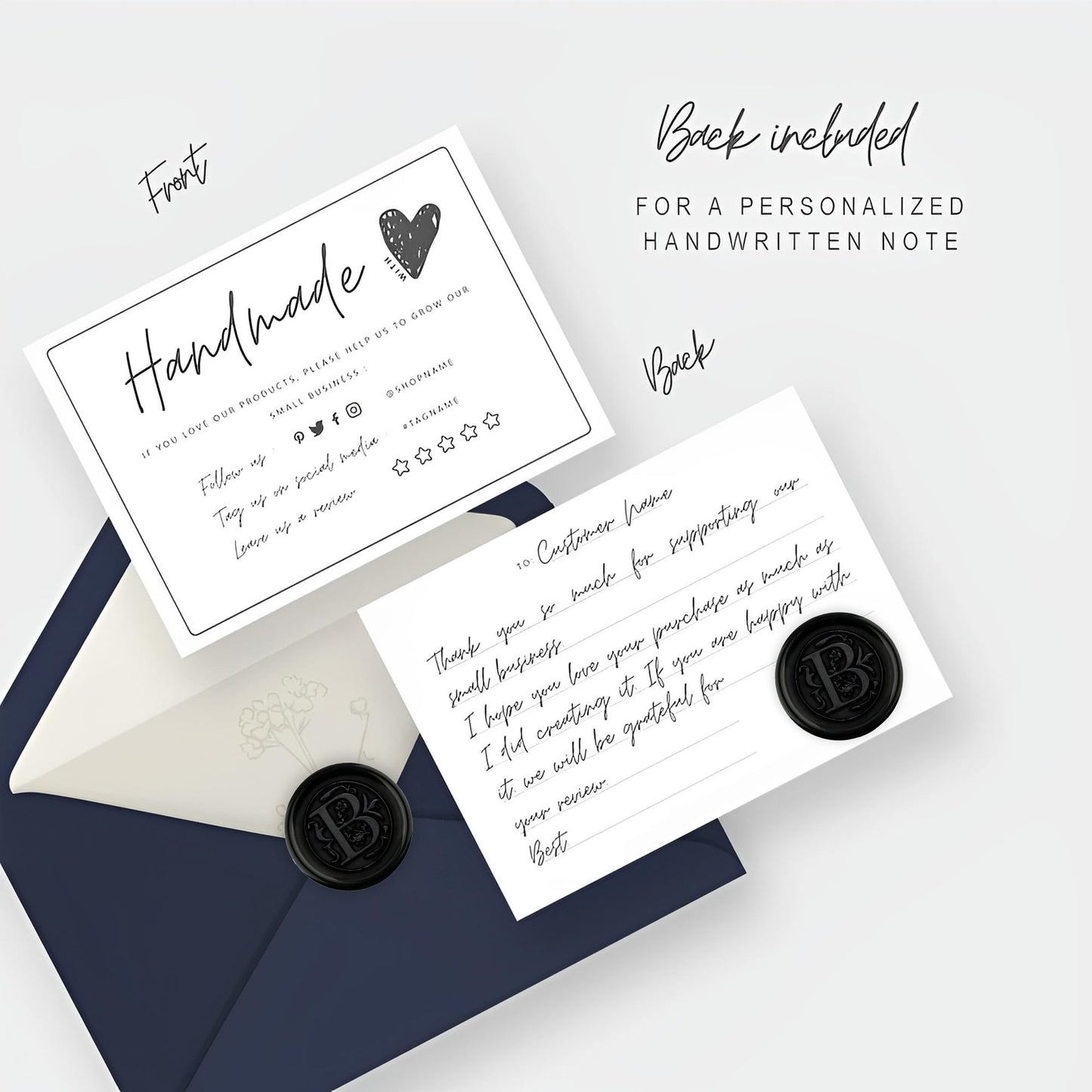 100Pcs Black Wax Seal Stickers Handmade Envelope Seals Self Adhesive Letter Wax Stickers for Wedding Party Invitations, Envelope, Gift Wrap, Christmas(Initial S, Black)