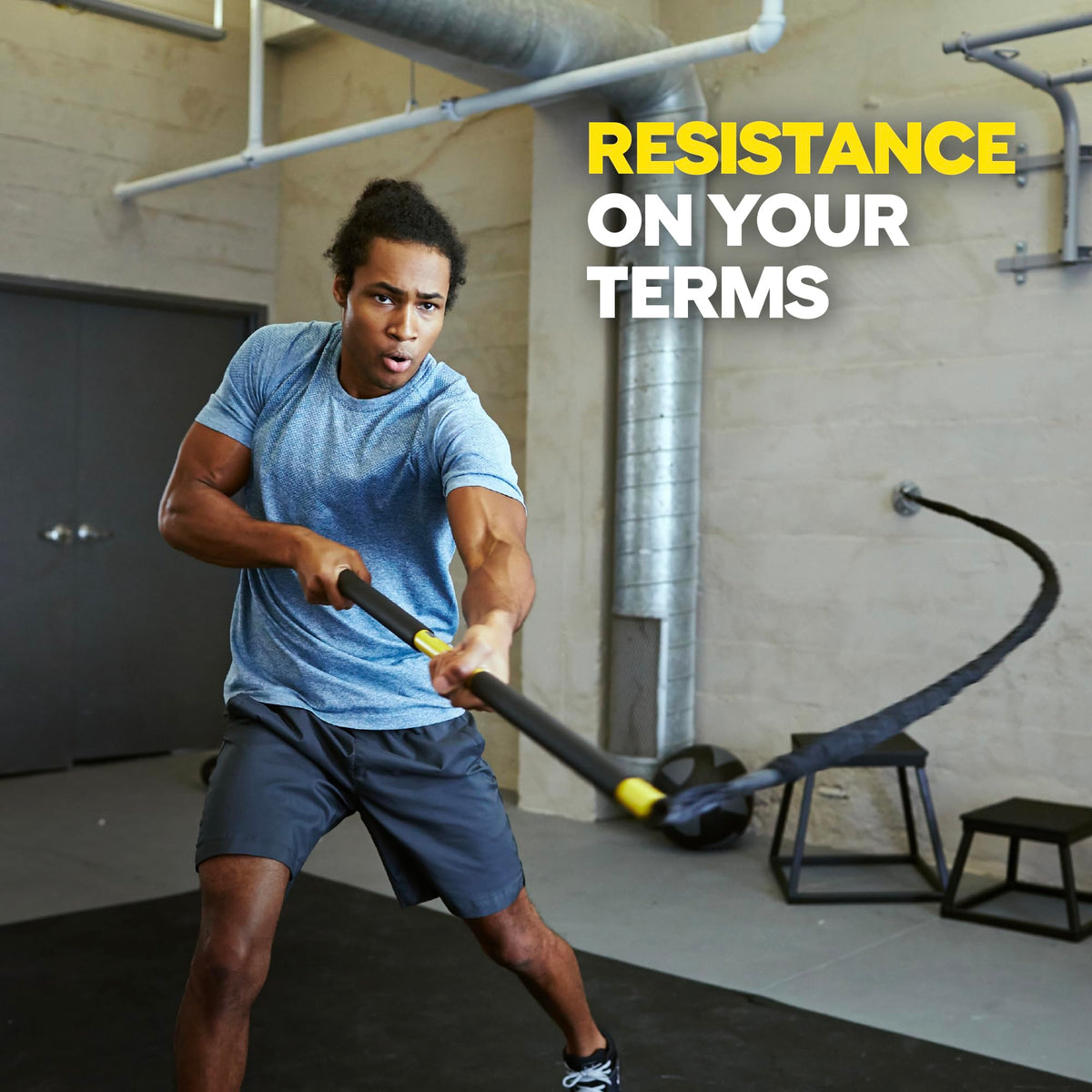 TRX Training RIP Trainer Resistance Cord, Resistance Training Cord for Home or Gym Training Equipment, 25 lbs of Resistance