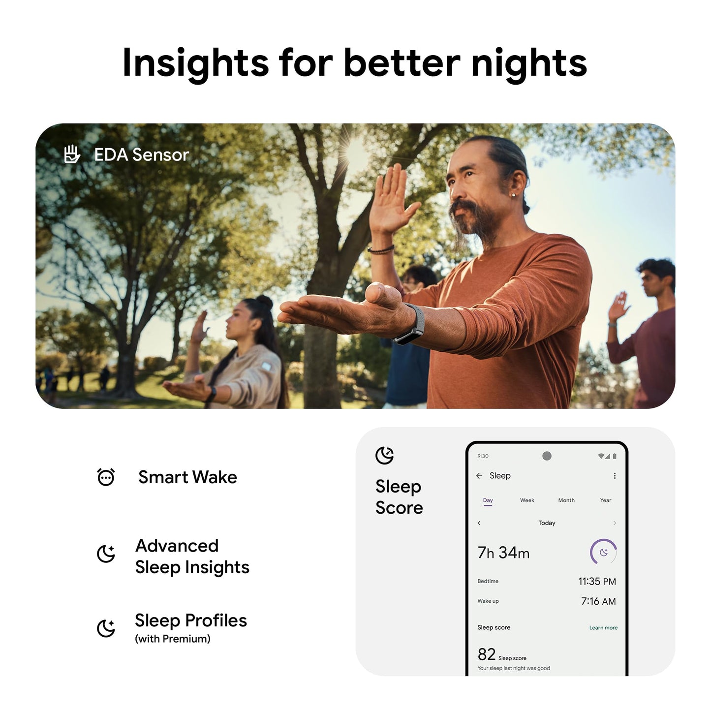 Fitbit Charge 6 Fitness Tracker with Google Apps - Heart Rate on Exercise Equipment - 3-Month Google Health Premium Membership Included - Health Tools - Obsidian/Black - Small&Large Bands Included