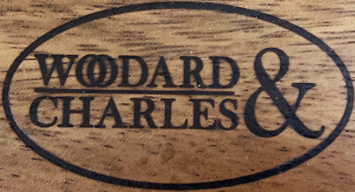 6 Acacia Wood Serving Boards with Stand, Perfect for Serving, Sushi, Cheese, Hors d'oeuvre, Charcuterie, Sandwiches by Woodard & Charles, 7 Piece Set, 9 1/2" x 6 1/2" ★★PACK OF 10★★