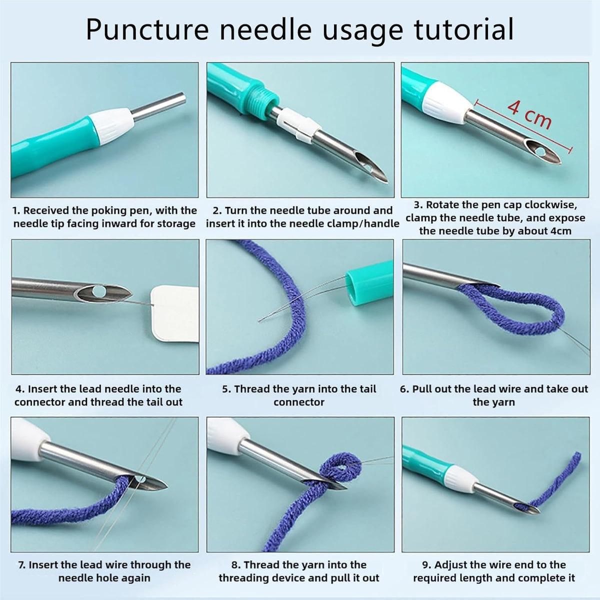 Punch Needle kit for Beginners, Punch Stitching kit for Adults Showing Penguin Outside Cabin – Cozy Needle Punch Kits for DIY