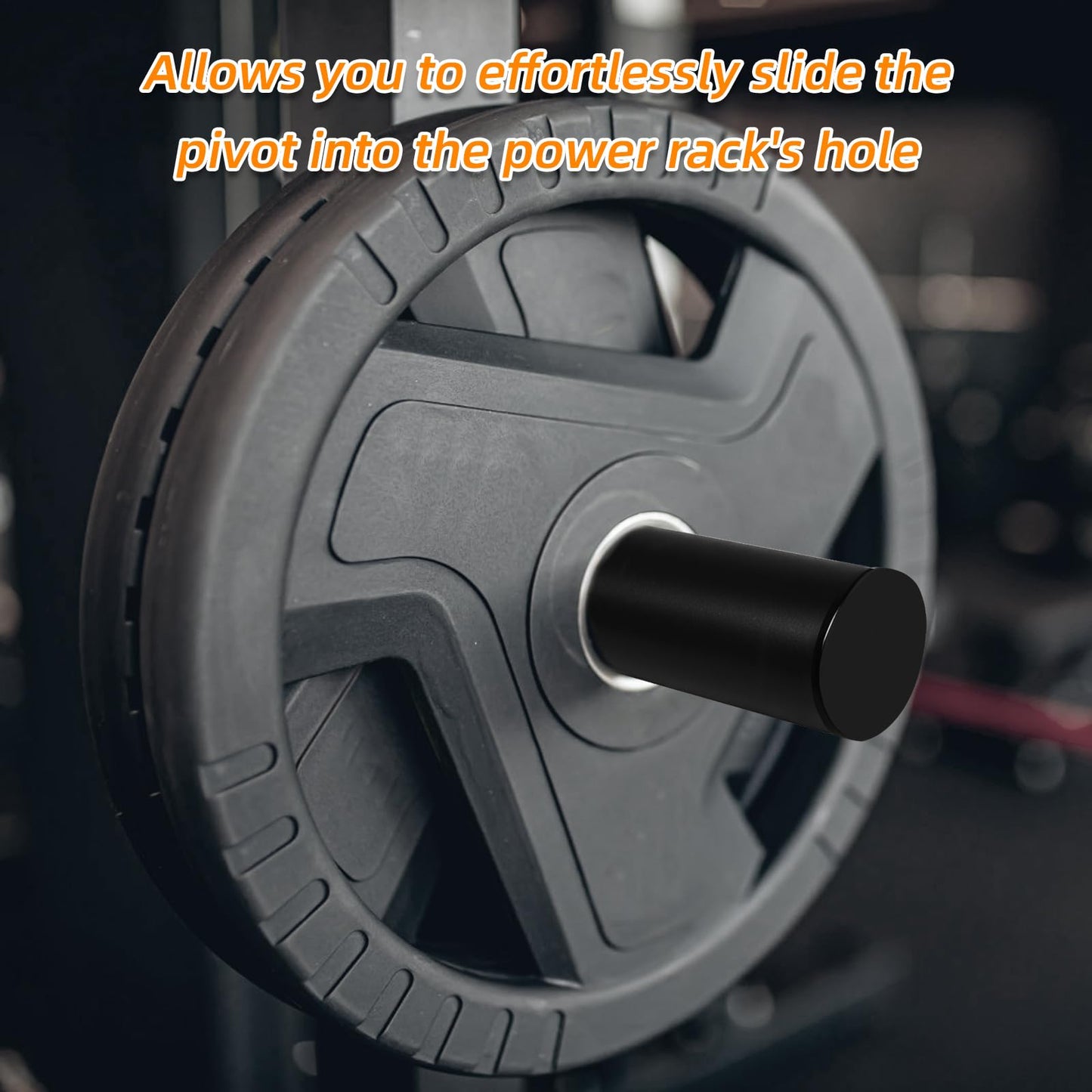 Weight Plate Holder for Power Rack Attachment, Squat Rack Weight Storage for 2 inc Olympic Weight,Compatoble with 2x2, 2x3, 3x3 Power Cage, Fit 1"and 5/8" Hole (Holder for 1 inch hole-2P)