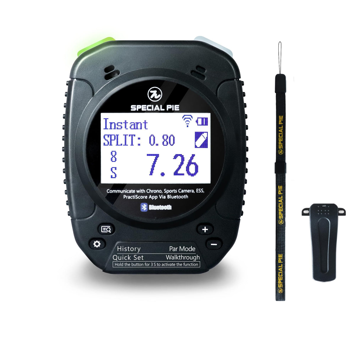 SPECIAL PIE Shot Timer for Shooting Competition- Connect with Big LED Score Display, Perfect for Shooting Competition & Shooting Club (Black)