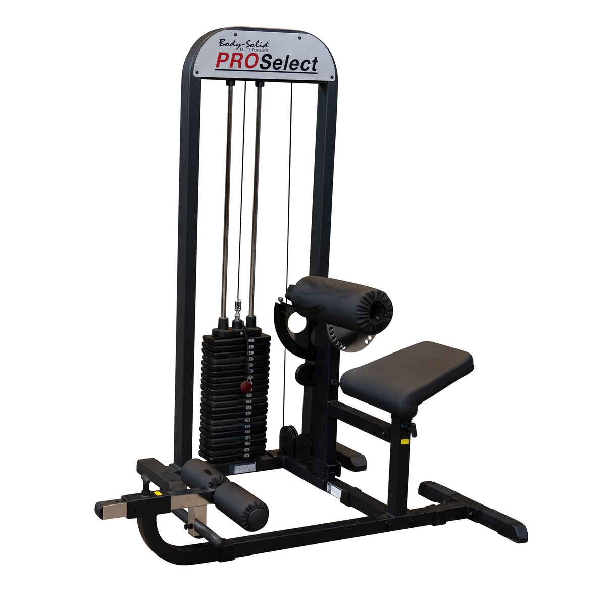Body-Solid (GCAB-STK) Pro Select Ab and Back Machine with 210-Pound Weight Stack, Abdominal & Back Muscles Training Functional Exercise Workout Station, Home and Commercial Gym