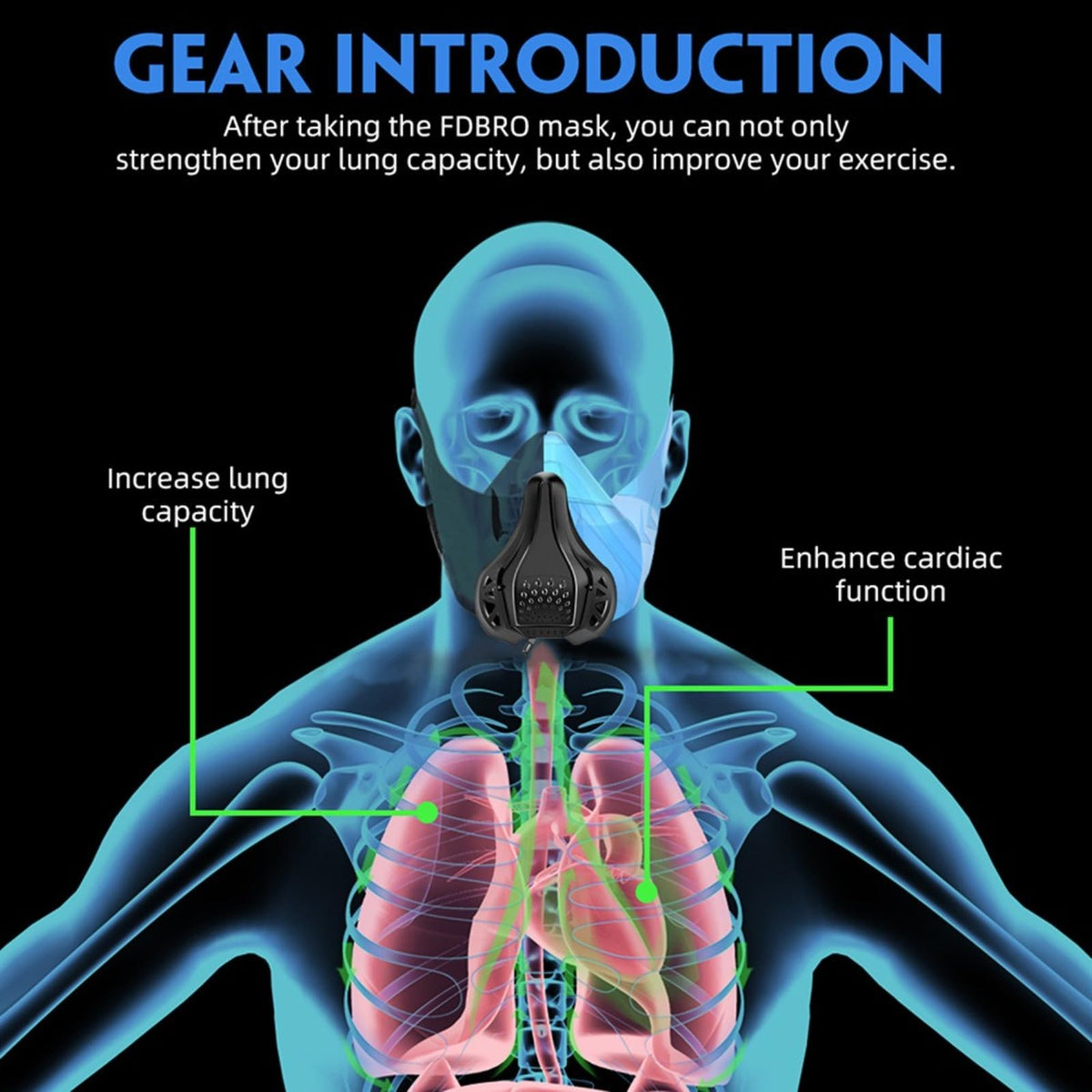 The oxygen blocking training mask can adjust breathability to simulate high-altitude environments and enhance cardiovascular function, making it an ideal choice for cycling, running, and fitness