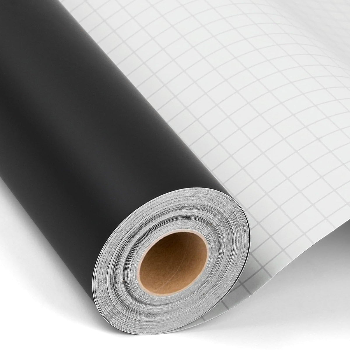 iImagine Vinyl 12'' x 42Ft Matte Black Permanent Vinyl Roll - Permanent Adhesive Vinyl Roll for Silhouette, Cameo Cutters, Signs, Craft Die Cutters, Home Decor,
