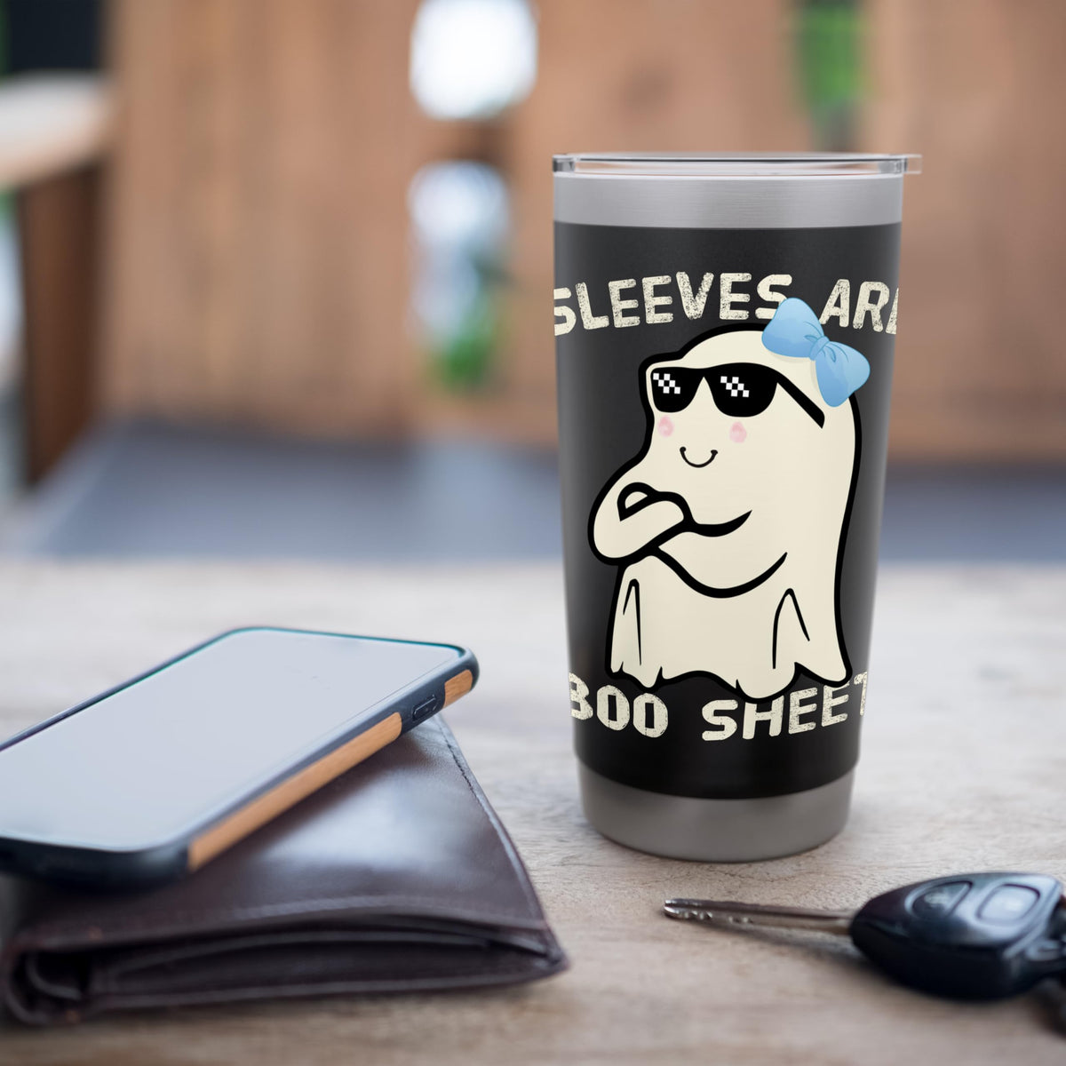 Funny Halloween Ghost Costume Bullshit Sleeves Are boo sheet Stainless Steel Insulated Tumbler