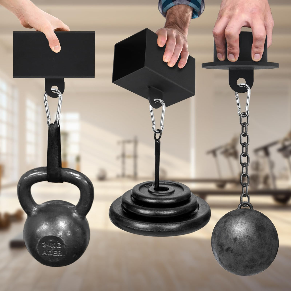 Block Strength Set, Workout Climbing Power Grip, Hand Grip Tool For Cable Machine, Forearm Finger Exerciser With Loading Pin, Strengthener Equipment Climbing Training
