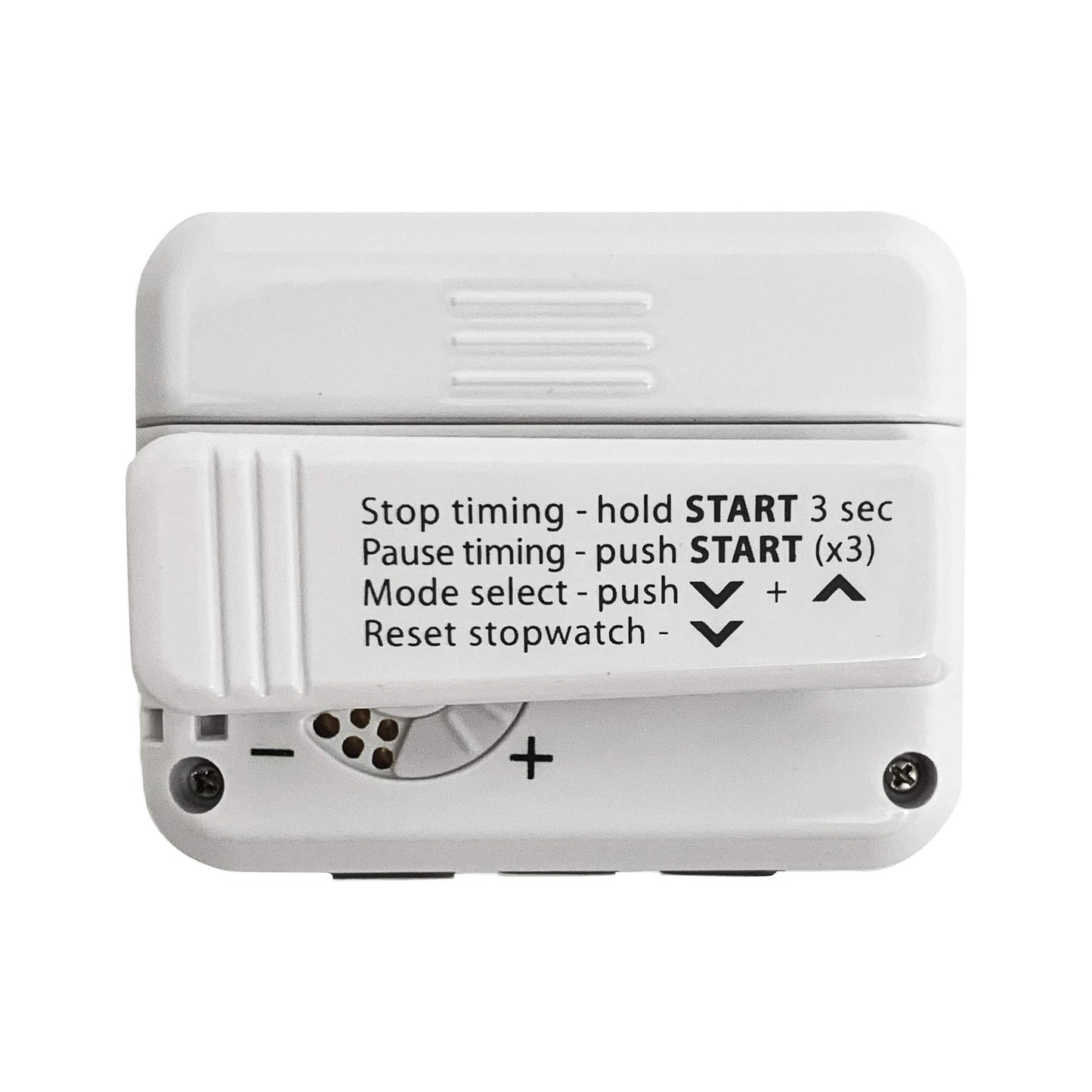Gymboss Plus Interval Timer and Stopwatch and Gymboss Watchstrap - Bundle (White/Gray)